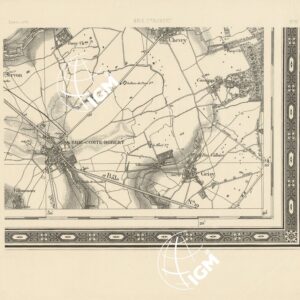 TABLEAU D'ASSEMBLAGE DES FEUILLES DE LA CARTE DU DEPARTEMENT DE LA SEINE - BRIE COMTE ROBERT N°36