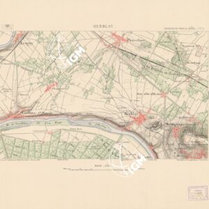 TABLEAU D'ASSEMBLAGE DES FEUILLES DE LA CARTE DU DEPARTEMENT DE LA SEINE - HERBLAY FEUILLE 2