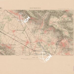 TABLEAU D'ASSEMBLAGE DES FEUILLES DE LA CARTE DU DEPARTEMENT DE LA SEINE - MONTMORENCY FEUILLE 3