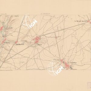 TABLEAU D'ASSEMBLAGE DES FEUILLES DE LA CARTE DEPARTEMENT DE LA SEINE - LE TREMBLAY FEUILLE 5