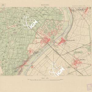 TABLEAU D'ASSEMBLAGE DES FEUILLES DE LA CARTE DU DEPARTEMENT DE LA SEINE - MAISONS FEUILLE 8