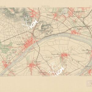 TABLEAU D'ASSEMBLAGE DES FEUILLES DE LA CARTE DU DEPARTEMENT DE LA SEINE - ARGENTEUIL FEUILLE 9