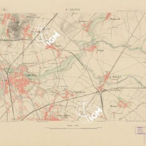 TABLEAU D'ASSEMBLAGE DES FEUILLES DE LA CARTE DU DEPARTEMENT DE LA SEINE - S. DENIS FEUILLE 10