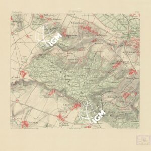 TABLEAU D'ASSEMBLAGE DES FEUILLES DE LA CARTE DU DEPARTEMENT DE LA SEINE - S. GERMAIN FEUILLE 13