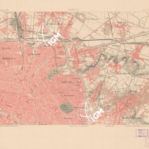 TABLEAU D'ASSEMBLAGE DES FEUILLES DE LA CARTE DU DEPARTEMENT DE LA SEINE - PANTIN FEUILLE 16