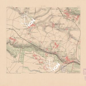 TABLEAU D'ASSEMBLAGE DES FEUILLES DE LA CARTE DU DEPARTEMENT DE LA SEINE - S. CYR  FEUILLE 19