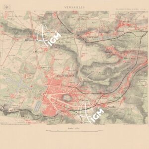 TABLEAU D'ASSEMBLAGE DES FEUILLES DE LA CARTE DU DEPARTEMENT DE LA SEINE - VERSAILLES FEUILLE 20