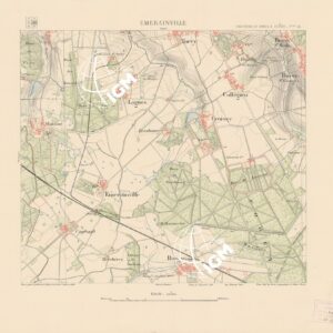 TABLEAU D'ASSEMBLAGE DES FEUILLES DE LA CARTE DU DEPARTEMENT DE LA SEINE - EMARAINVILLE FEUILLE 24
