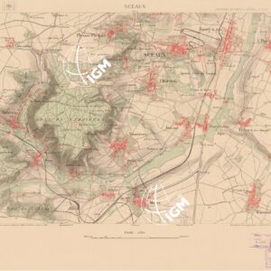 TABLEAU D'ASSEMBLAGE DES FEUILLES DE LA CARTE DU DEPARTEMENT DE SEINE - SCEUAX FEUILLE 27