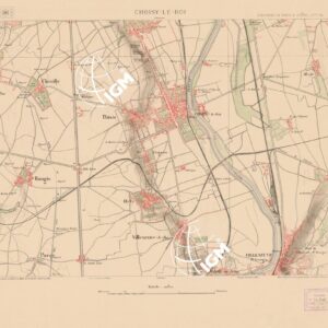 TABLEAU D'ASSEMBLAGE DE FEUILLES DE LA CARTE DU DEPARTEMENT - CHOISY LE ROY FEUILLE 28