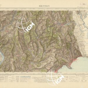 NOUVELLE CARTE DE FRANCE - XXXVII 42 -  MENTON