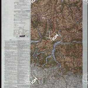 CARTA DELL'ITALIA SETTENTRIONALE E ZONE CONFINANTI - FOGLIO 1 COMO