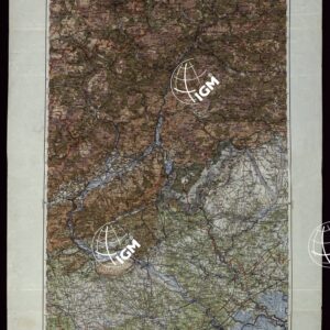 CARTA DELL'ITALIA SETTENTRIONALE E ZONE CONFINANTI - FOGLIO 4 BELLUNO