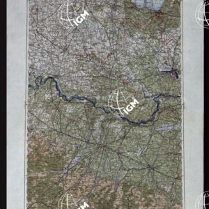 CARTA DELL'ITALIA SETTENTRIONALE E ZONE CONFINANTI - FOGLIO 8 MANTUA