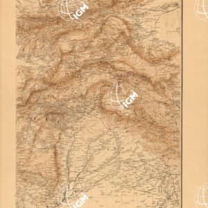 CARTA DELL'AFGHANISTAN E DEI PAESI LIMITROFI - FOGLIO 1