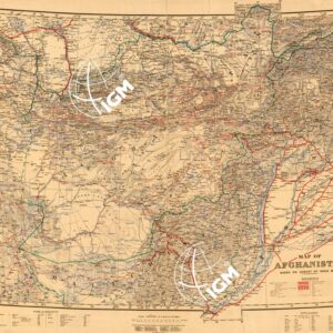 MAP OF AFGHANISTAN BASED ON SURVEY OF INDIA MAPS