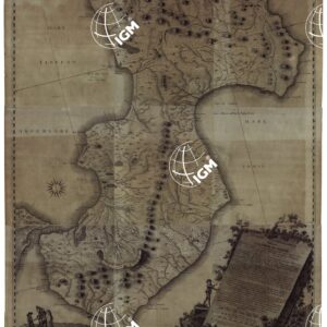 CARTA COROGRAFICA DELLA CALABRIA ULTERIORE - Montaggio dei 9 fogli che compongono la carta.