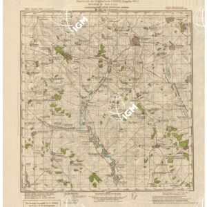 RUSSIA - RUSSISCHE KARTE (RIPRODUZIONE TEDESCA DELLA CARTA ORIGINALE DELLO S.M. DELL'ESERCITO ROSSO) Foglio M-37-55 Karpenkowo