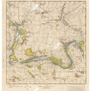 RUSSIA - RUSSISCHE KARTE (RIPRODUZIONE TEDESCA DELLA CARTA ORIGINALE DELLO S.M. DELL'ESERCITO ROSSO) Foglio M-37-69 Werch Mamon