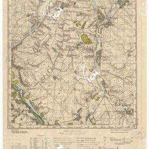 RUSSIA - RUSSISCHE KARTE (RIPRODUZIONE TEDESCA DELLA CARTA ORIGINALE DELLO S.M. DELL'ESERCITO ROSSO)  Foglio M-37-70 Petwopawlowka