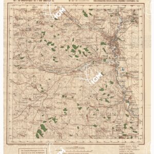 RUSSIA - RUSSISCHE KARTE (RIPRODUZIONE TEDESCA DELLA CARTA ORIGINALE DELLO S.M. DELL'ESERCITO ROSSO) Foglio M-37-78 Rowenki