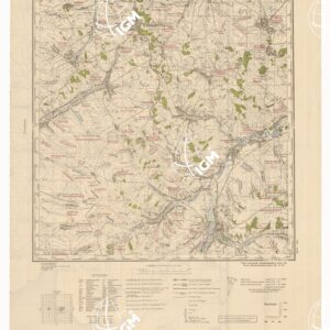 RUSSIA - RUSSISCHE KARTE (RIPRODUZIONE TEDESCA DELLA CARTA ORIGINALE DELLO S.M. DELL'ESERCITO ROSSO) Foglio M-37-80 Kantemirowka