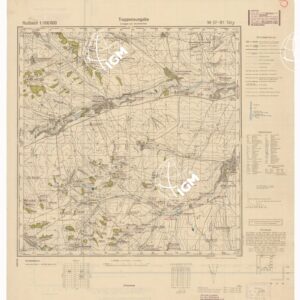 RUSSIA - RUSSISCHE KARTE (RIPRODUZIONE TEDESCA DELLA CARTA ORIGINALE DELLO S.M. DELL'ESERCITO ROSSO) Foglio M-37-81 Taly