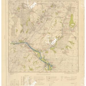 RUSSIA - RUSSISCHE KARTE (RIPRODUZIONE TEDESCA DELLA CARTA ORIGINALE DELLO S.M. DELL'ESERCITO ROSSO) Foglio M-37-83 Kasanskaja