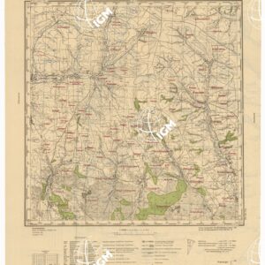 RUSSIA - RUSSISCHE KARTE (RIPRODUZIONE TEDESCA DELLA CARTA ORIGINALE DELLO S.M. DELL'ESERCITO ROSSO) Foglio M-37-84 Dudarewka