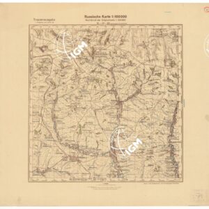 RUSSIA - RUSSISCHE KARTE (RIPRODUZIONE TEDESCA DELLA CARTA ORIGINALE DELLO S.M. DELL'ESERCITO ROSSO) Foglio M-37-93 Tschertkowo