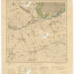 RUSSIA - RUSSISCHE KARTE (RIPRODUZIONE TEDESCA DELLA CARTA ORIGINALE DELLO S.M. DELL'ESERCITO ROSSO) Foglio M-37-95 Mrychin