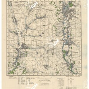 RUSSIA - RUSSISCHE KARTE (RIPRODUZIONE TEDESCA DELLA CARTA ORIGINALE DELLO S.M. DELL'ESERCITO ROSSO) Foglio M-37-102 Starobelsk