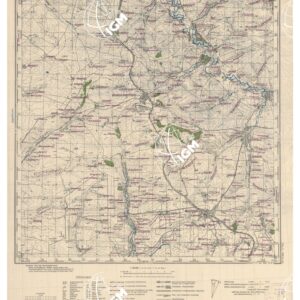 RUSSIA - RUSSISCHE KARTE (RIPRODUZIONE TEDESCA DELLA CARTA ORIGINALE DELLO S.M. DELL'ESERCITO ROSSO) Foglio M-37-105 Maltschewskaja