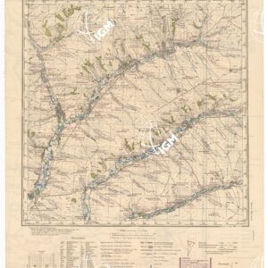 RUSSIA - RUSSISCHE KARTE (RIPRODUZIONE TEDESCA DELLA CARTA ORIGINALE DELLO S.M. DELL'ESERCITO ROSSO) Foglio M-37-107 Popowka