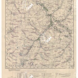 RUSSIA - RUSSISCHE KARTE (RIPRODUZIONE TEDESCA DELLA CARTA ORIGINALE DELLO S.M. DELL'ESERCITO ROSSO) Foglio M-37-108 Bokowskaja