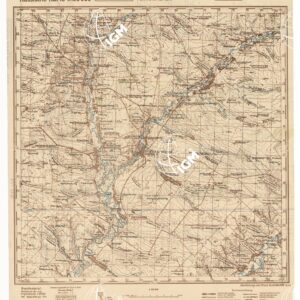 RUSSIA - RUSSISCHE KARTE (RIPRODUZIONE TEDESCA DELLA CARTA ORIGINALE DELLO S.M. DELL'ESERCITO ROSSO) Foglio M-37-119 Perwomaiskoje