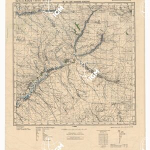 RUSSIA - RUSSISCHE KARTE (RIPRODUZIONE TEDESCA DELLA CARTA ORIGINALE DELLO S.M. DELL'ESERCITO ROSSO)  Foglio M-37-120 Mankowo ? Beresowo