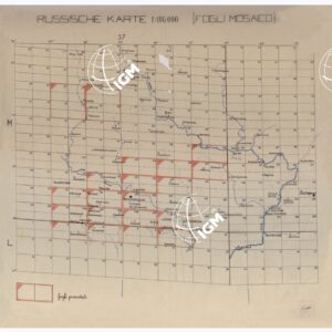RUSSIA - RUSSISCHE KARTE (RIPRODUZIONE TEDESCA DELLA CARTA ORIGINALE DELLO S.M. DELL'ESERCITO ROSSO) Quadro Unione velina