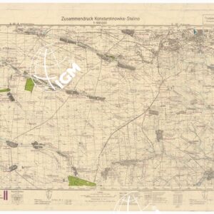 RUSSIA - RUSSISCHE KARTE (RIPRODUZIONE TEDESCA DELLA CARTA ORIGINALE DELLO S.M. DELL'ESERCITO ROSSO) Foglio L-37-3 Kostantinowha, Foglio L-37-4 Stalino