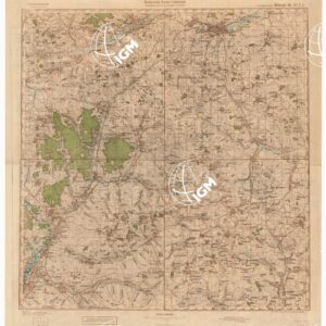 RUSSIA - RUSSISCHE KARTE (RIPRODUZIONE TEDESCA DELLA CARTA ORIGINALE DELLO S.M. DELL'ESERCITO ROSSO) Foglio M-37-53,54,65,66 Walujki