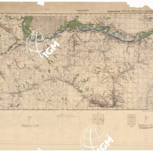 RUSSIA - RUSSISCHE KARTE (RIPRODUZIONE TEDESCA DELLA CARTA ORIGINALE DELLO S.M. DELL'ESERCITO ROSSO) Foglio M-37-95 Mrychin, Foglio M-37-96 Weschenskaja