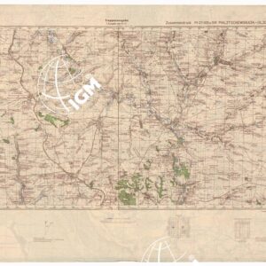 RUSSIA - RUSSISCHE KARTE (RIPRODUZIONE TEDESCA DELLA CARTA ORIGINALE DELLO S.M. DELL'ESERCITO ROSSO) Foglio M-37-105 Maljtschewskaja, Foglio M-37-106 Oljchowtschik