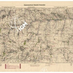 RUSSIA - RUSSISCHE KARTE (RIPRODUZIONE TEDESCA DELLA CARTA ORIGINALE DELLO S.M. DELL'ESERCITO ROSSO) Foglio M-37-139 Rewenki, Foglio M-37-140 Krasnodon