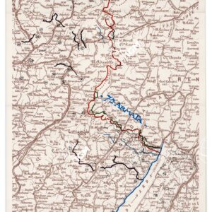 L'ESERCITO ITALIANO NELLA GRANDE GUERRA (1915-1918) - Carta n. 14: ANDAMENTO PARTICOLAREGGIATO DELLE POSIZIONI DELLA 7^ A.