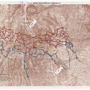 L'ESERCITO ITALIANO NELLA GRANDE GUERRA (1915-1918) - Carta n. 15: ANDAMENTO PARTICOLAREGGIATO DELLE POSIZIONI DELLA 1^ A