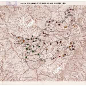 L'ESERCITO ITALIANO NELLA GRANDE GUERRA (1915-1918) - Carta n. 19: SCHIERAMENTO DELLE TRUPPE DELLA 66^ DIVISIONE (14.I)
