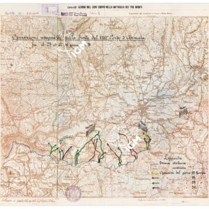 L'ESERCITO ITALIANO NELLA GRANDE GUERRA (1915-1918) - Carta n. 22: AZIONE DEL XXVI CORPO NELLA BATTAGLIA DEI TRE MONTI