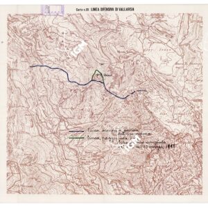 L'ESERCITO ITALIANO NELLA GRANDE GUERRA (1915-1918) - Carta n. 23: LINEA DIFENSIVA DI VALLARSA