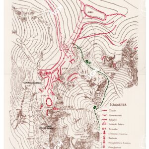 L'ESERCITO ITALIANO NELLA GRANDE GUERRA (1915-1918) - Carta n. 24: LAVORI DIFENSIVI AUSTRIACI A M.CORNO DI VALLARSA