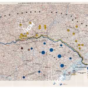 L'ESERCITO ITALIANO NELLA GRANDE GUERRA (1915-1918) - Carta n. 29: CARTA DELLA DISLOCAZIONE DELLE FORZE OPPOSTE ALL'ALBA DEL 15 GIUGNO 1918 - tratta dalla Relazione del dicembre 1919, del Comando Supremo